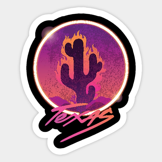 Texas Eclipse Sticker by eufritz